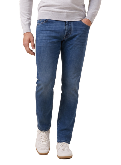 Nick jeans van katoen | MODEL | FULL_WIDTH | Blauw