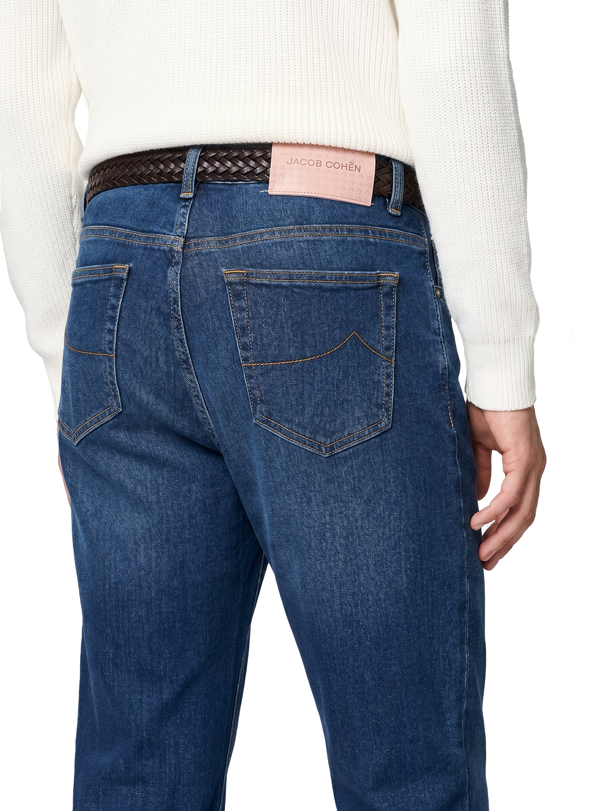 Bard jeans van katoen | FULL_WIDTH | Blauw