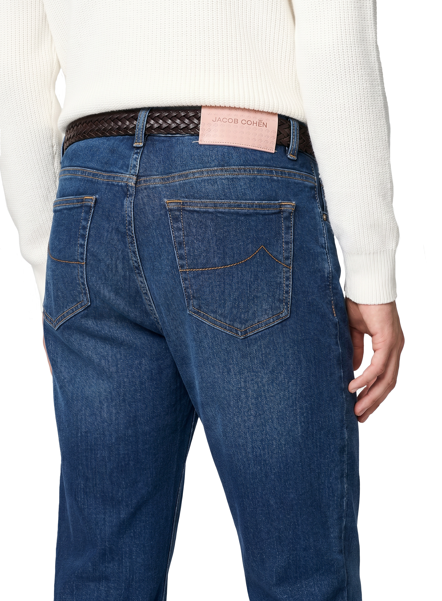 Bard jeans van katoen | FULL_WIDTH | Blauw