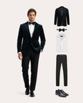 Set smoking in velluto | FULL_WIDTH |  BLUE NAVY