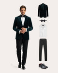 Velvet Tuxedo set | FULL_WIDTH | Groen