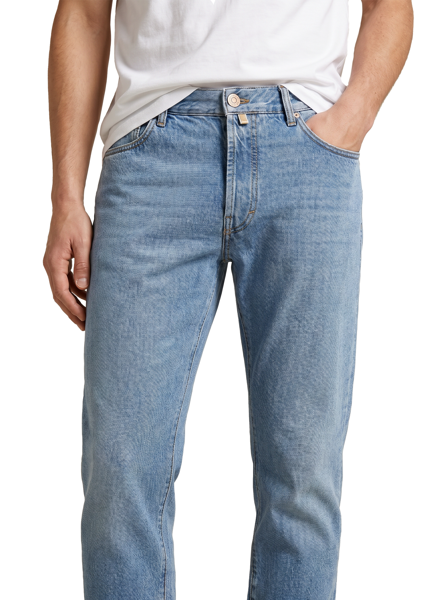 Sean straight leg jeans | FULL_WIDTH |  MID.BLAUW