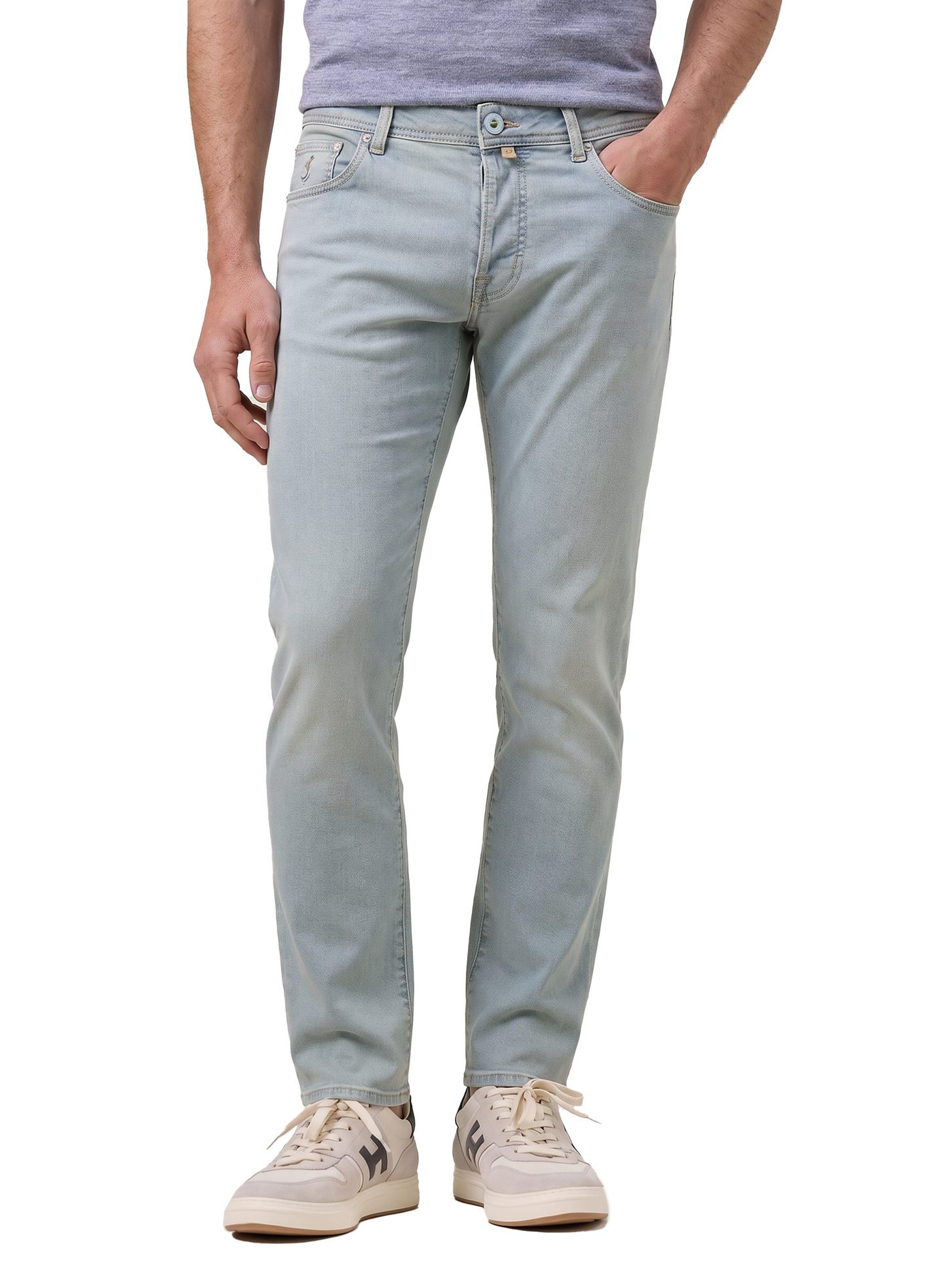 Bard jeans van katoen | MODEL | FULL_WIDTH | L.Blauw