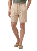 Korte broek met trekkoord van katoen | MODEL | Beige