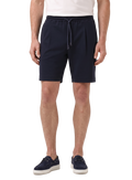 Korte broek met trekkoord van katoen | MODEL |  FULL_WIDTH | BLUE NAVY