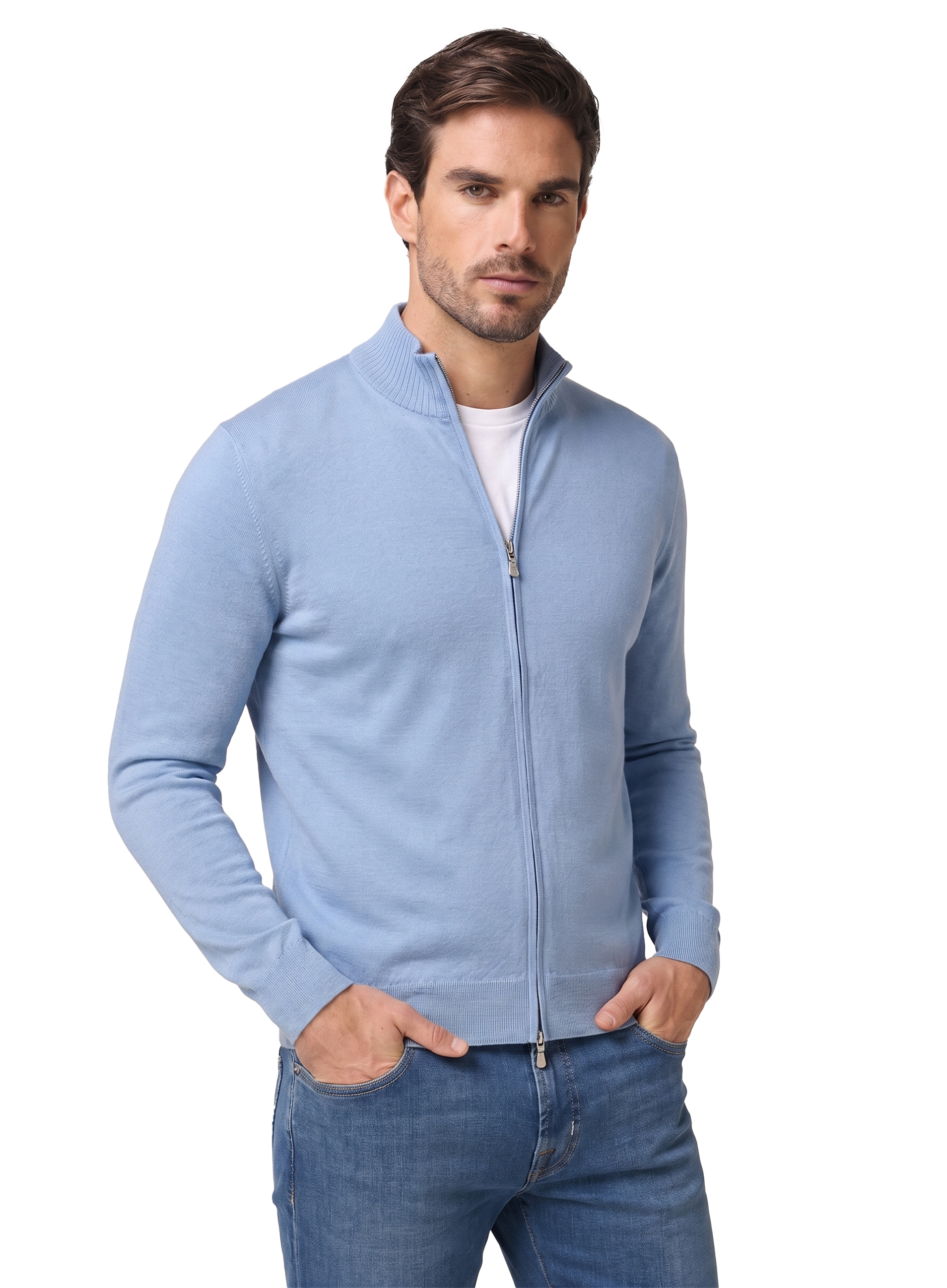 Ritsvest van scheerwol | MODEL | FULL_WIDTH | L.Blauw