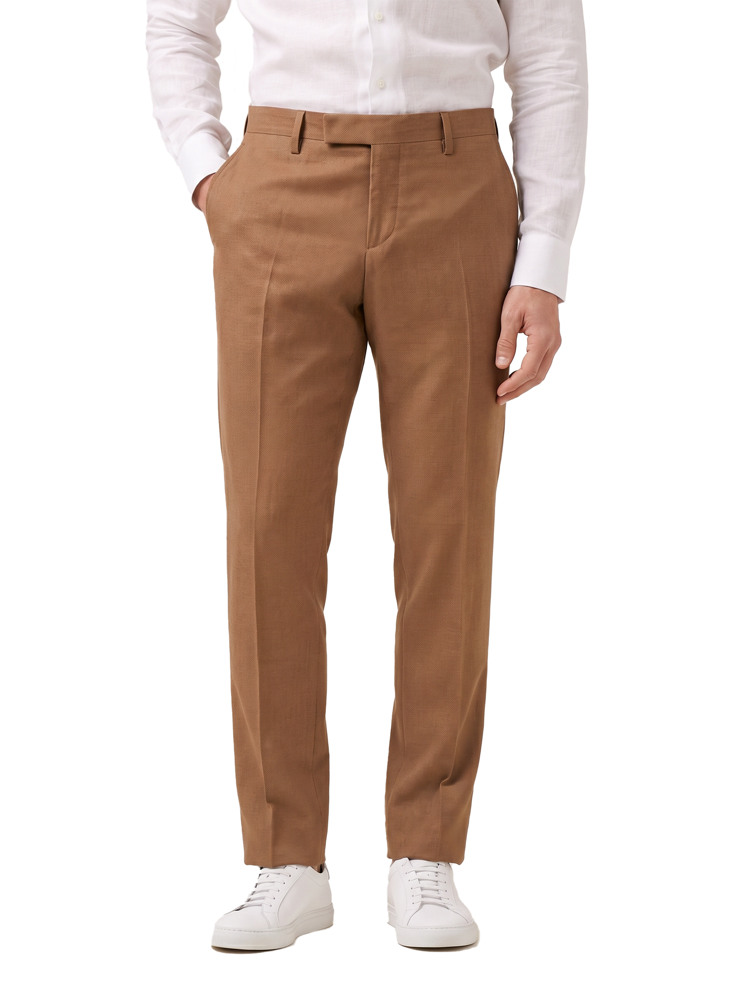 Pantalon van linnen | MODEL | FULL_WIDTH | Bruin