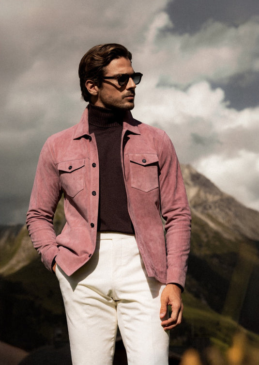 Overshirt van suède | FULL_WIDTH | ROZE