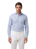 Napoli overhemd van katoen | MODEL | FULL_WIDTH | L.Blauw