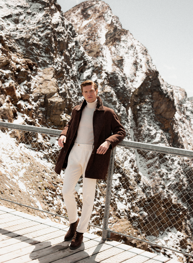 Suède Cobus jas | D.Bruin