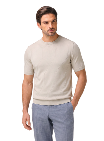 T-shirt van zijde en katoen | FULL_WIDTH | ROOM-WIT