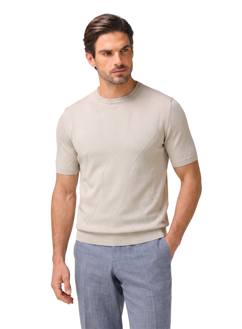 Silk and cotton T-shirt