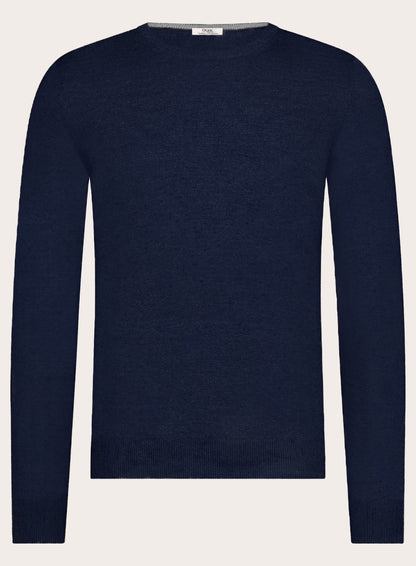 Crewneck van wol | BLUE NAVY