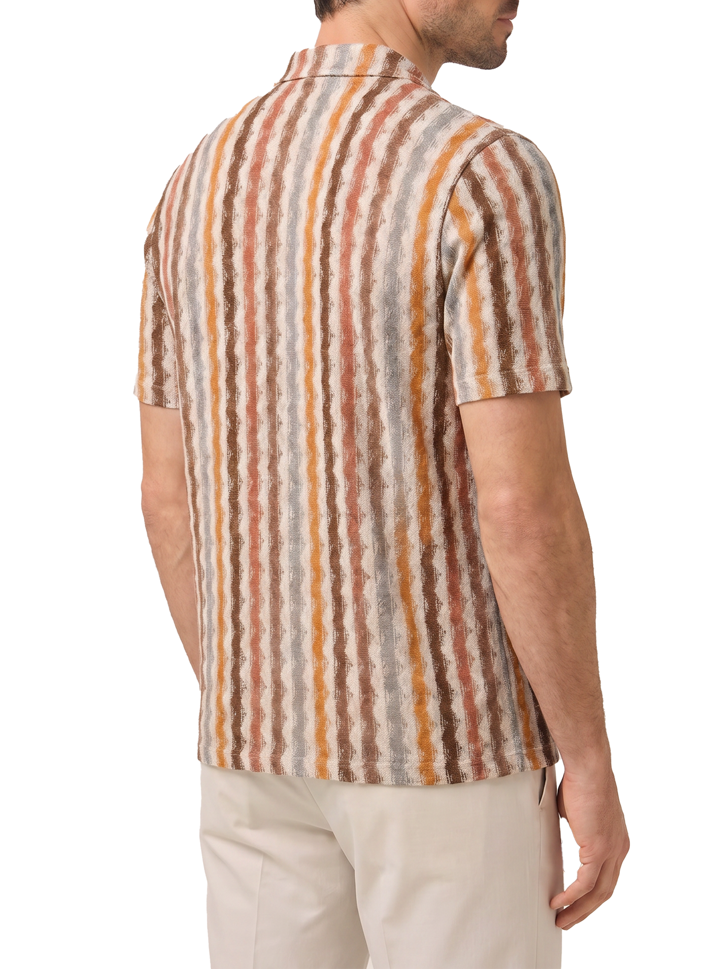 Knitted shirt van katoen | FULL_WIDTH | Multicolor