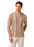 Knitted shirt van katoen | MODEL | FULL_WIDTH | Multicolor