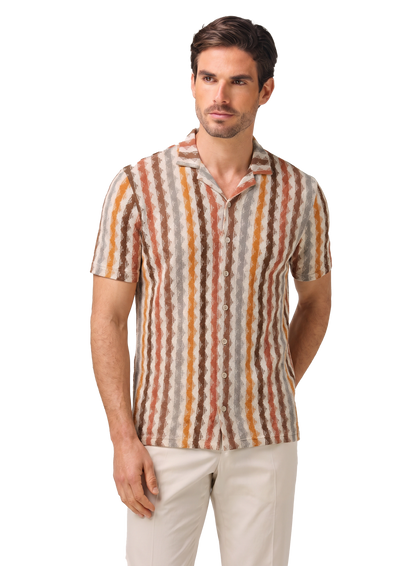 Knitted shirt van katoen | MODEL | FULL_WIDTH | Multicolor