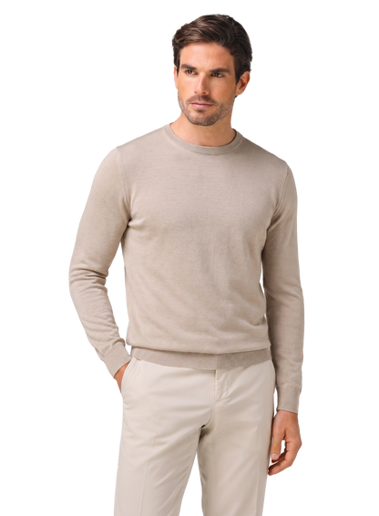 Crewneck van scheerwol | FULL_WIDTH | Beige