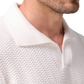Buttonless polo van katoen | FULL_WIDTH | Wit