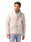 Reversible jas van cashmere en zijde | FULL_WIDTH | MODEL | Beige