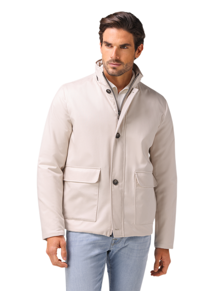 Reversible jas van cashmere en zijde | FULL_WIDTH | MODEL | Beige