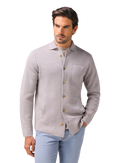 Overshirt van scheerwol | FULL_WIDTH | MODEL | TAUPE