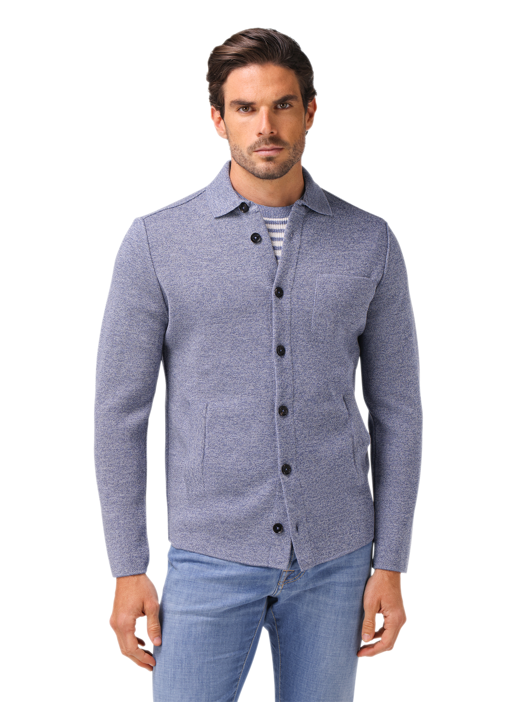 Overshirt van scheerwol | FULL_WIDTH | MODEL | L.Blauw