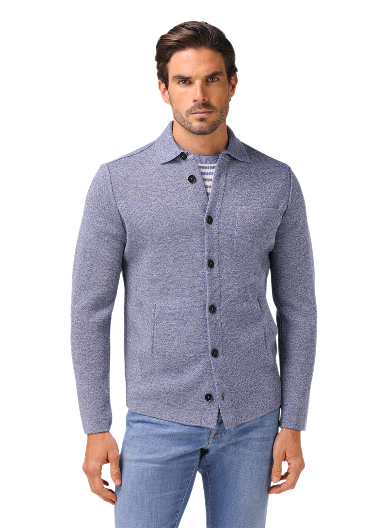 Overshirt van scheerwol