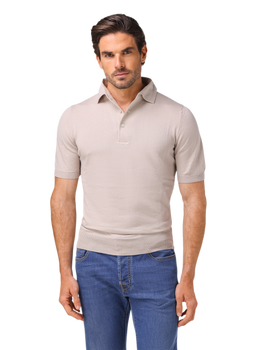 Polo van katoen | Beige