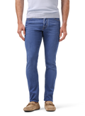 Nick jeans van katoen | MODEL | FULL_WIDTH | Blauw