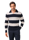 Buttonless polo van katoen | MODEL | FULL_WIDTH | BLUE NAVY