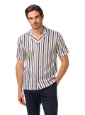 Maitan shirt van katoen | MODEL | FULL_WIDTH | Blauw