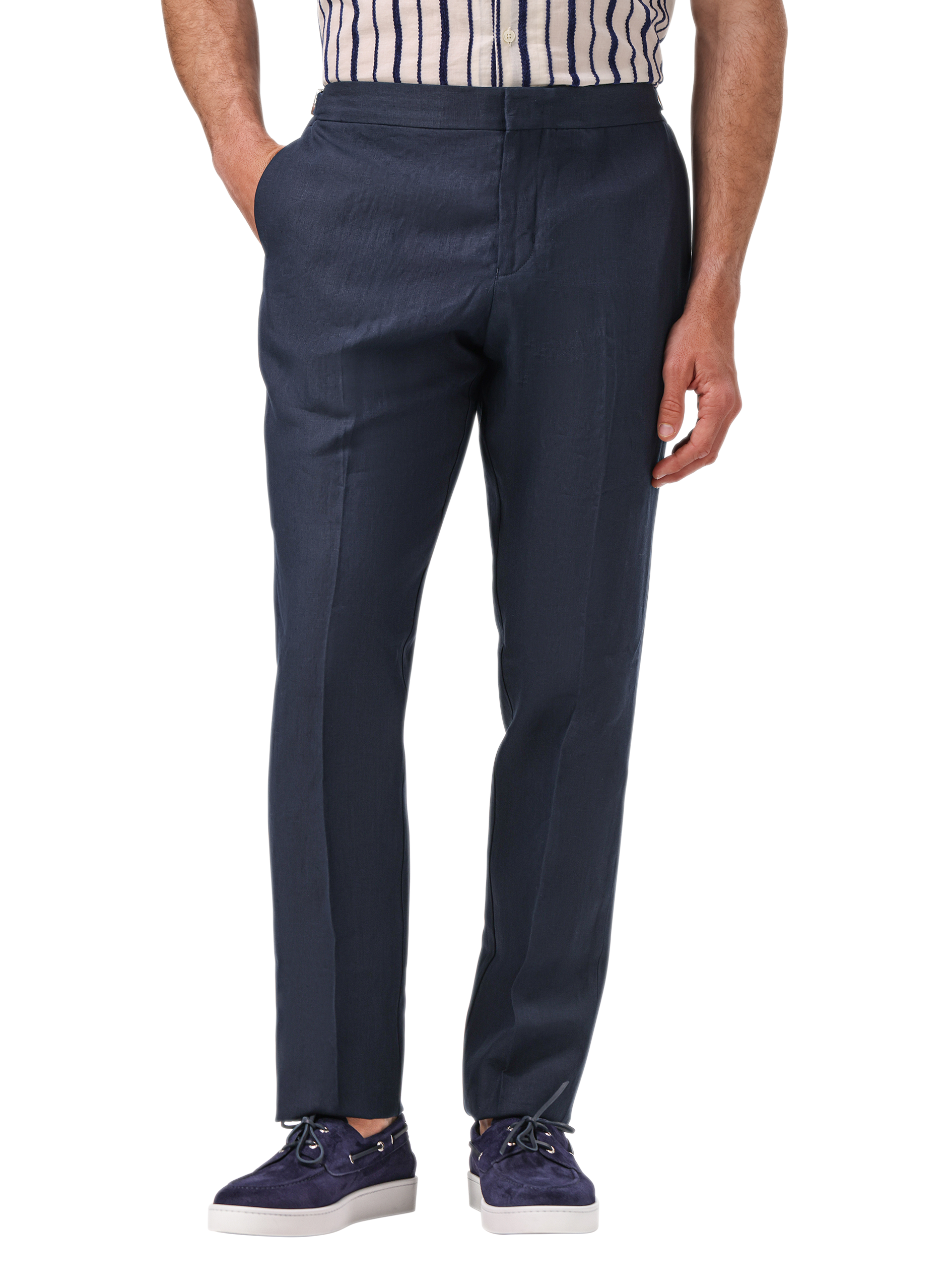 Griffon broek van linnen | FULL_WIDTH | BLUE NAVY