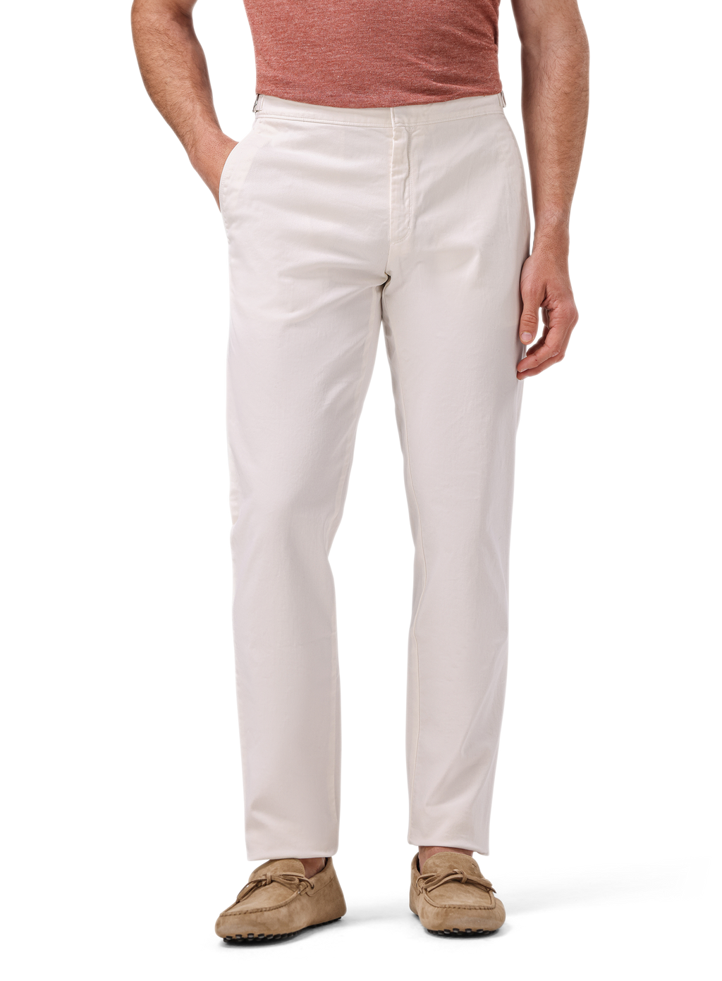 Pantalon van katoen | MODEL | FULL_WIDTH | Wit