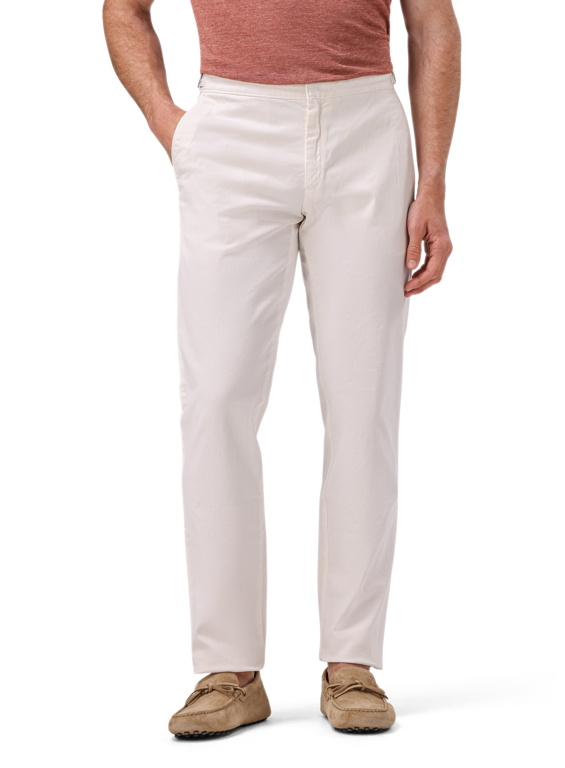 Pantalon van katoen | MODEL | FULL_WIDTH | Wit