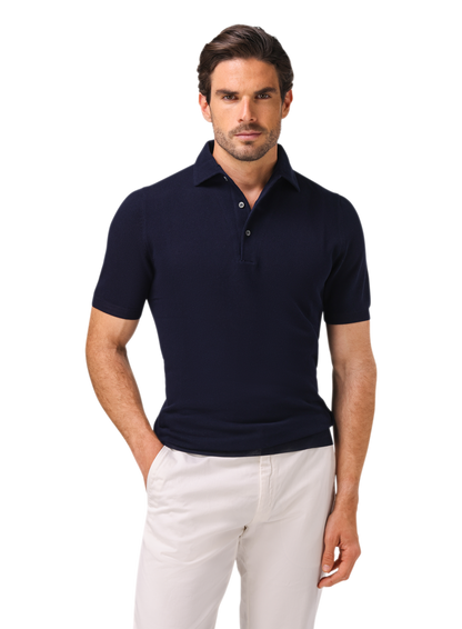 Polo van katoen | MODEL | FULL_WIDTH | BLUE NAVY