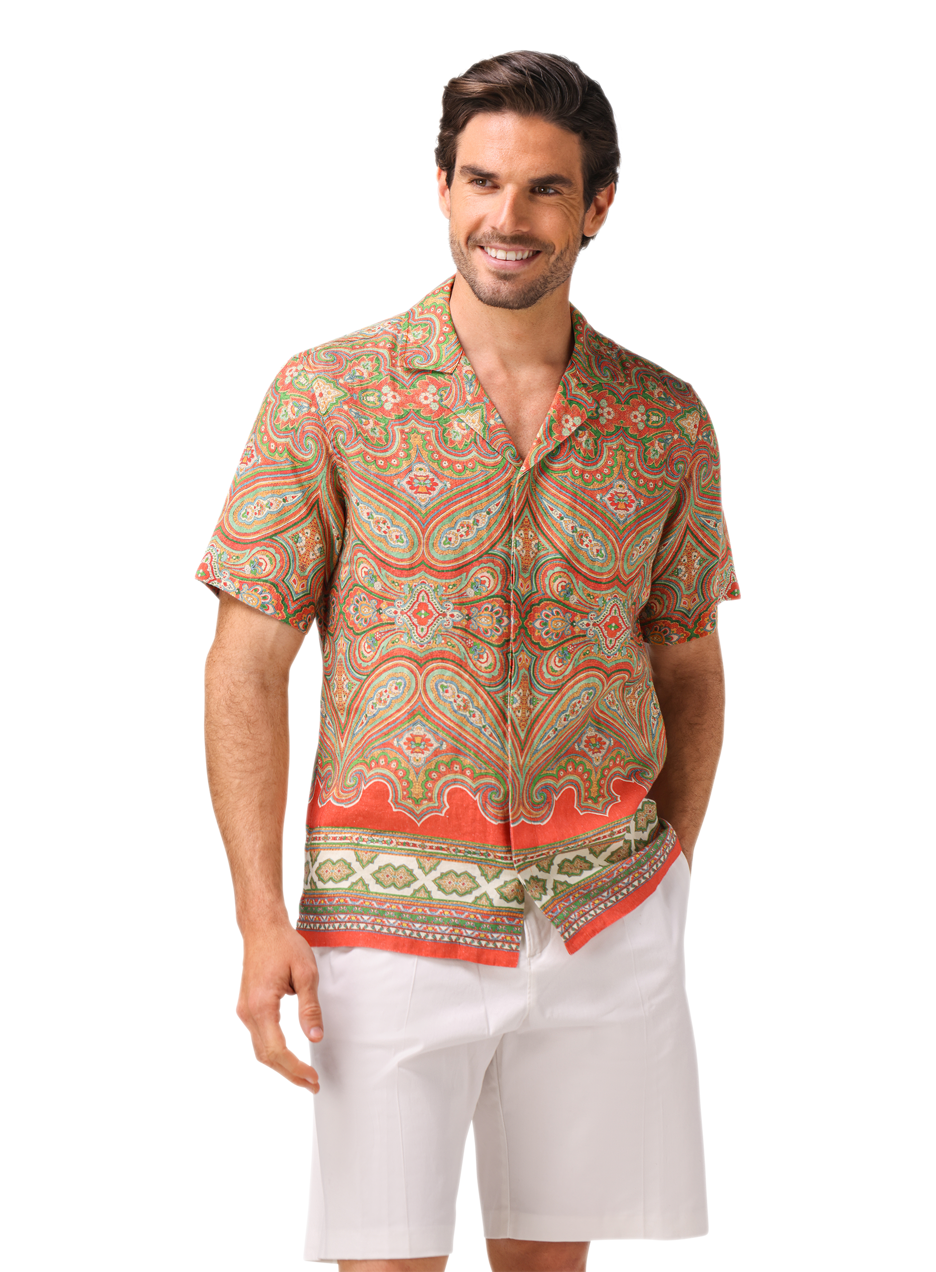 Maitan shirt van katoen | MODEL | FULL_WIDTH | Multicolor