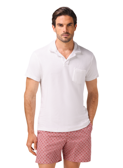 Terry polo van badstof | MODEL | FULL_WIDTH | Wit
