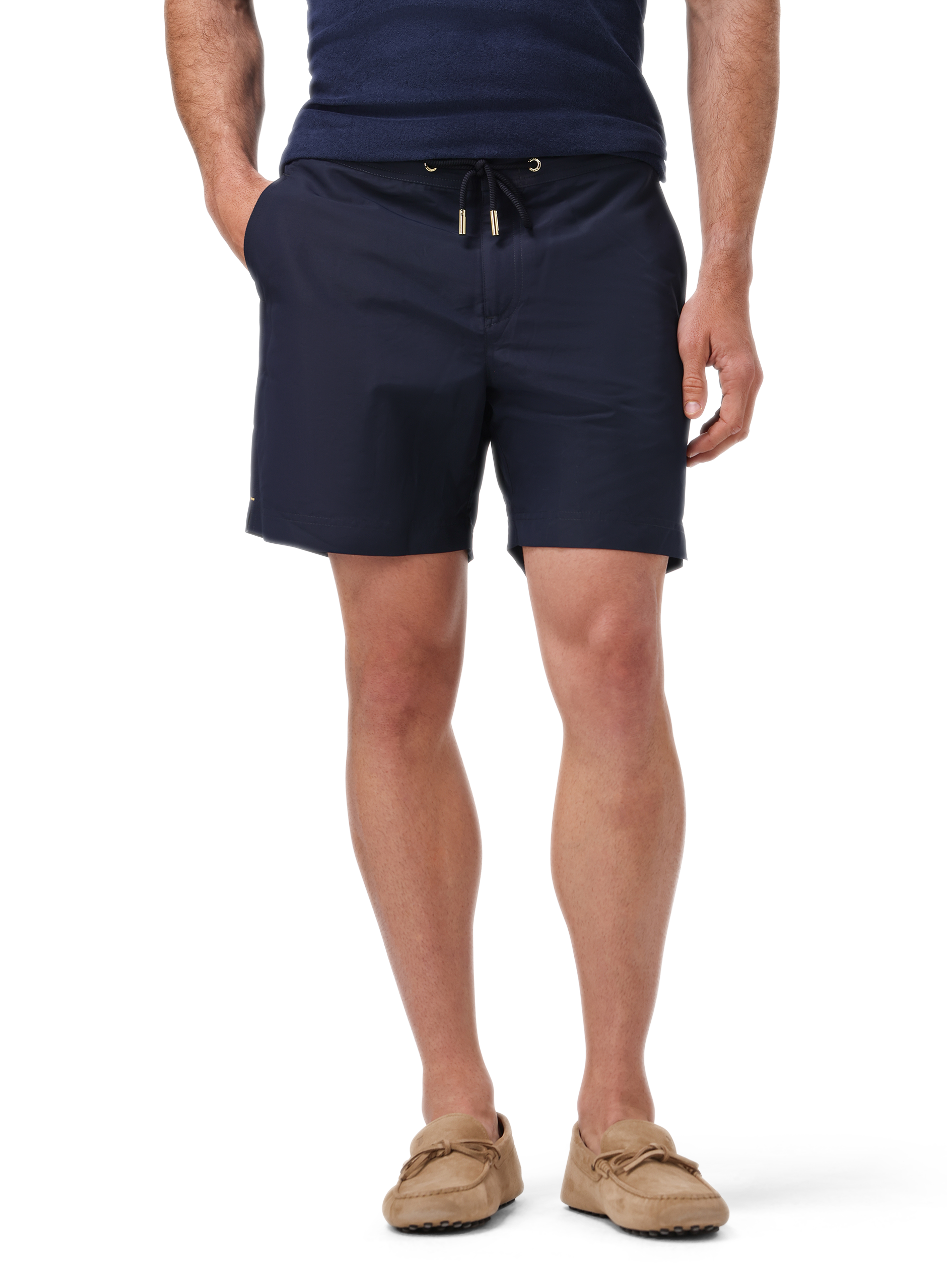 Bulldog zwembroek met trekkoord | FULL_WIDTH | MODEL | BLUE NAVY