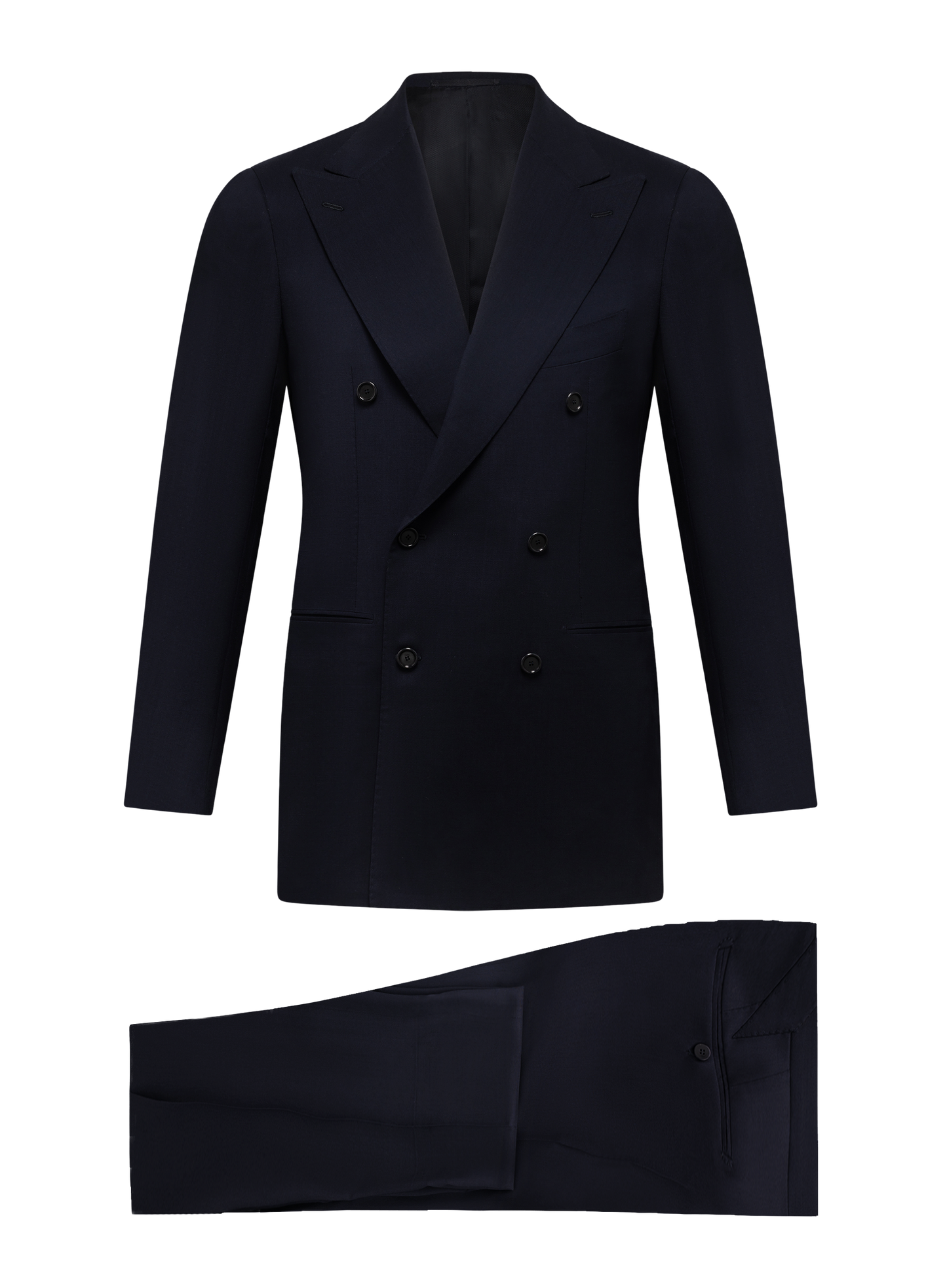 Double breasted pak van scheerwol | BLUE NAVY