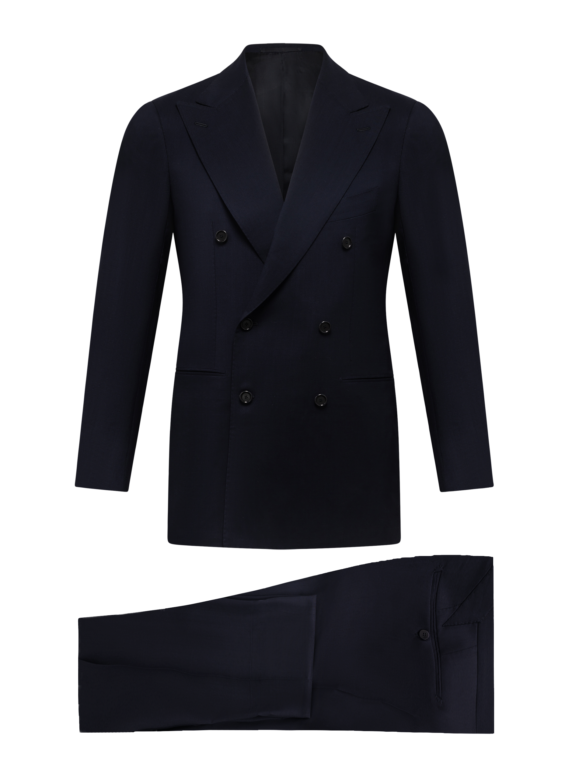 Double breasted pak van scheerwol | BLUE NAVY