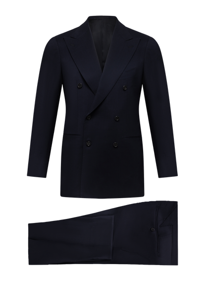 Double breasted pak van scheerwol | BLUE NAVY