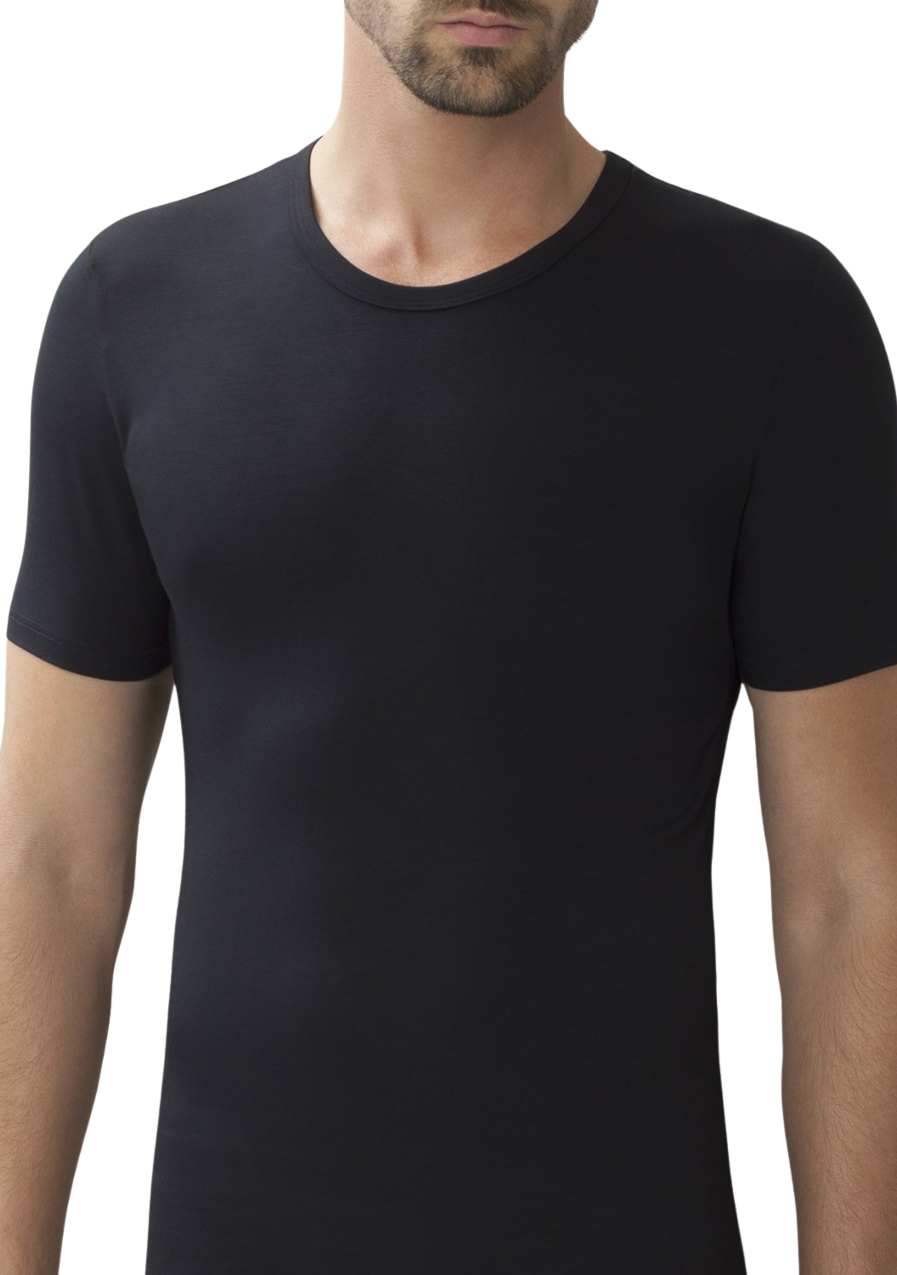 Onder T-shirt van modal | BG_TRANSPARENT | Zwart