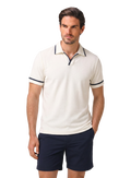 Ellery badstof polo van katoen | MODEL | FULL_WIDTH | Wit