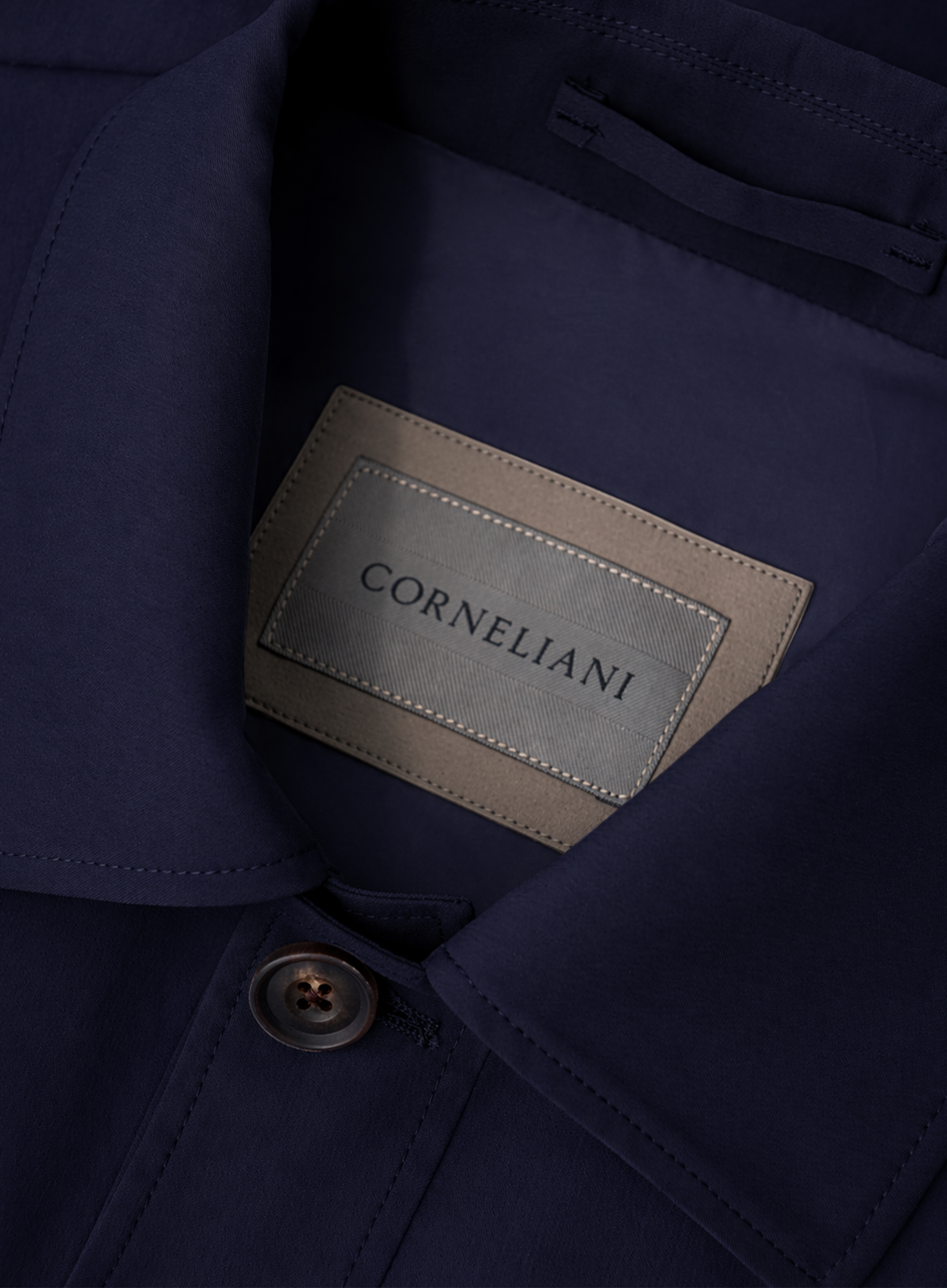 Overshirt van scheerwol | FULL_WIDTH | BLUE NAVY