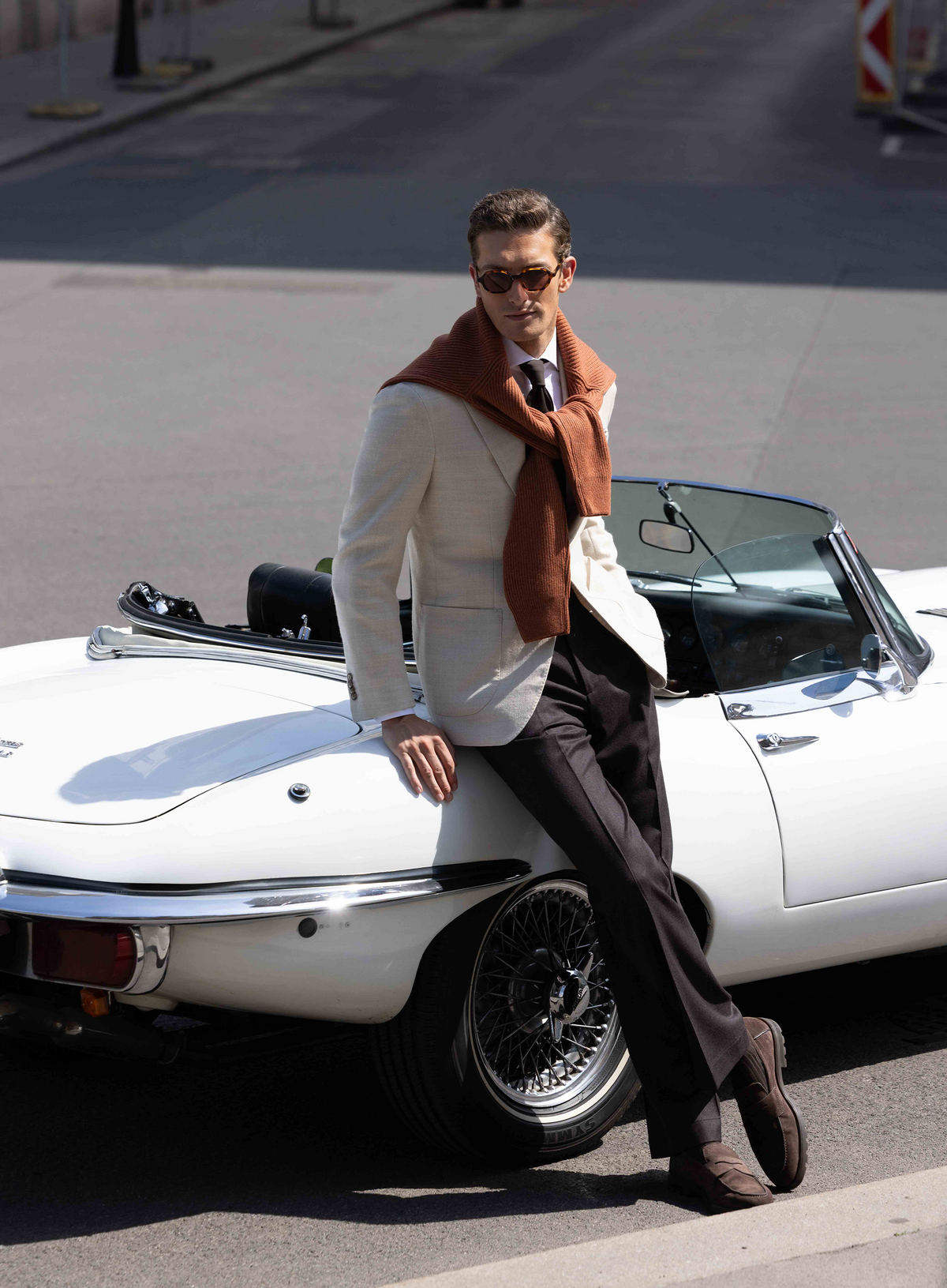 Colbert in wol zijde | FULL_WIDTH | Beige