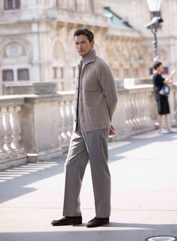 Cashmere overshirt met opgestikte zakken | FULL_WIDTH | TAUPE