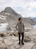 Cashmere jack met opstaande kraag | FULL_WIDTH | TAUPE