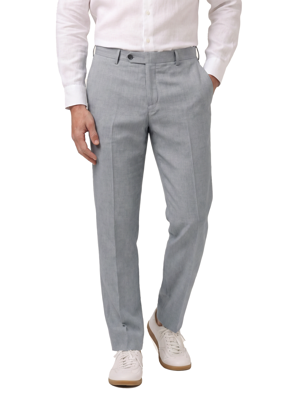 Pantalon van wol | MODEL | FULL_WIDTH | M.Grijs