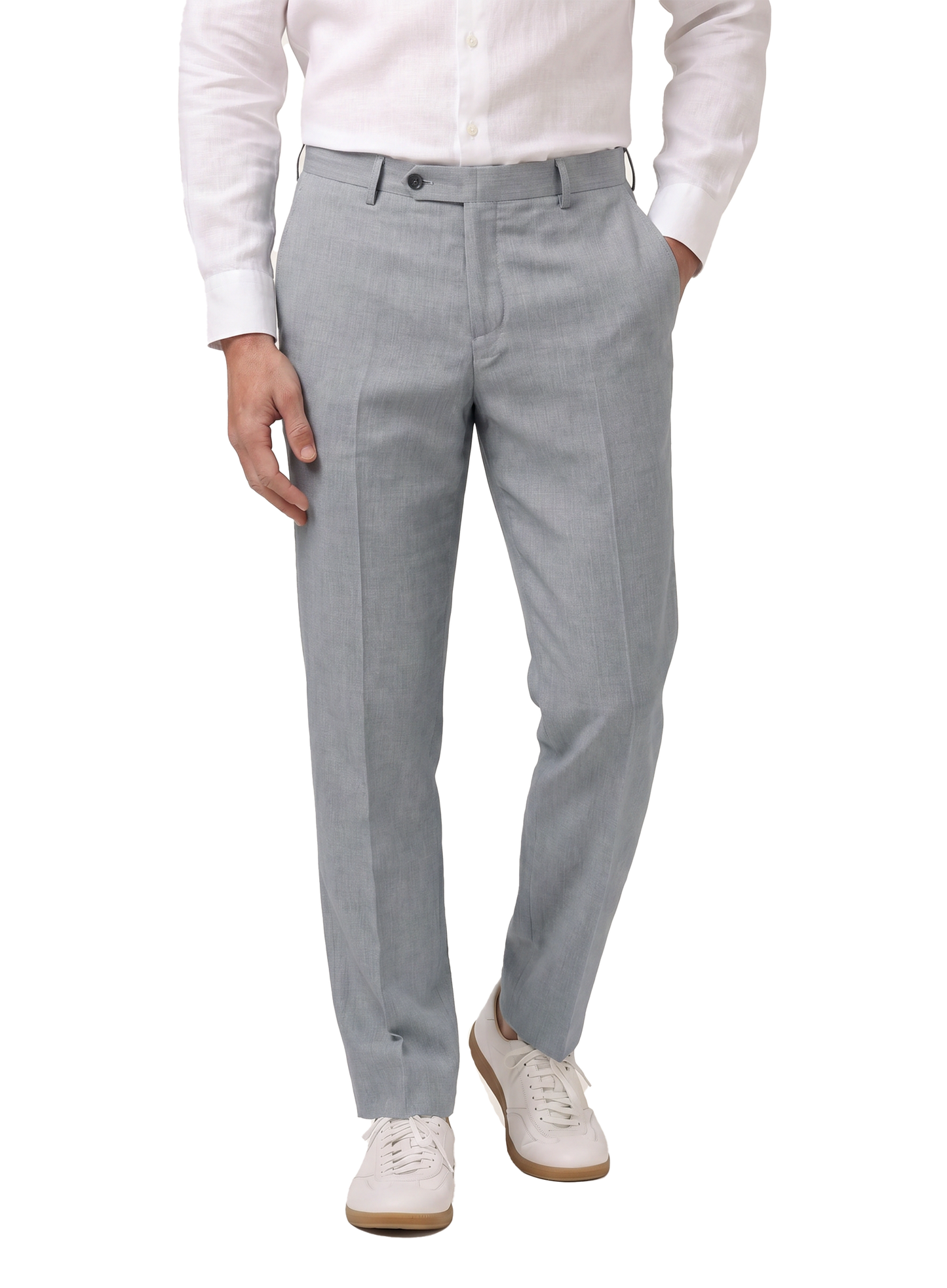 Pantalon van wol | M.Grijs