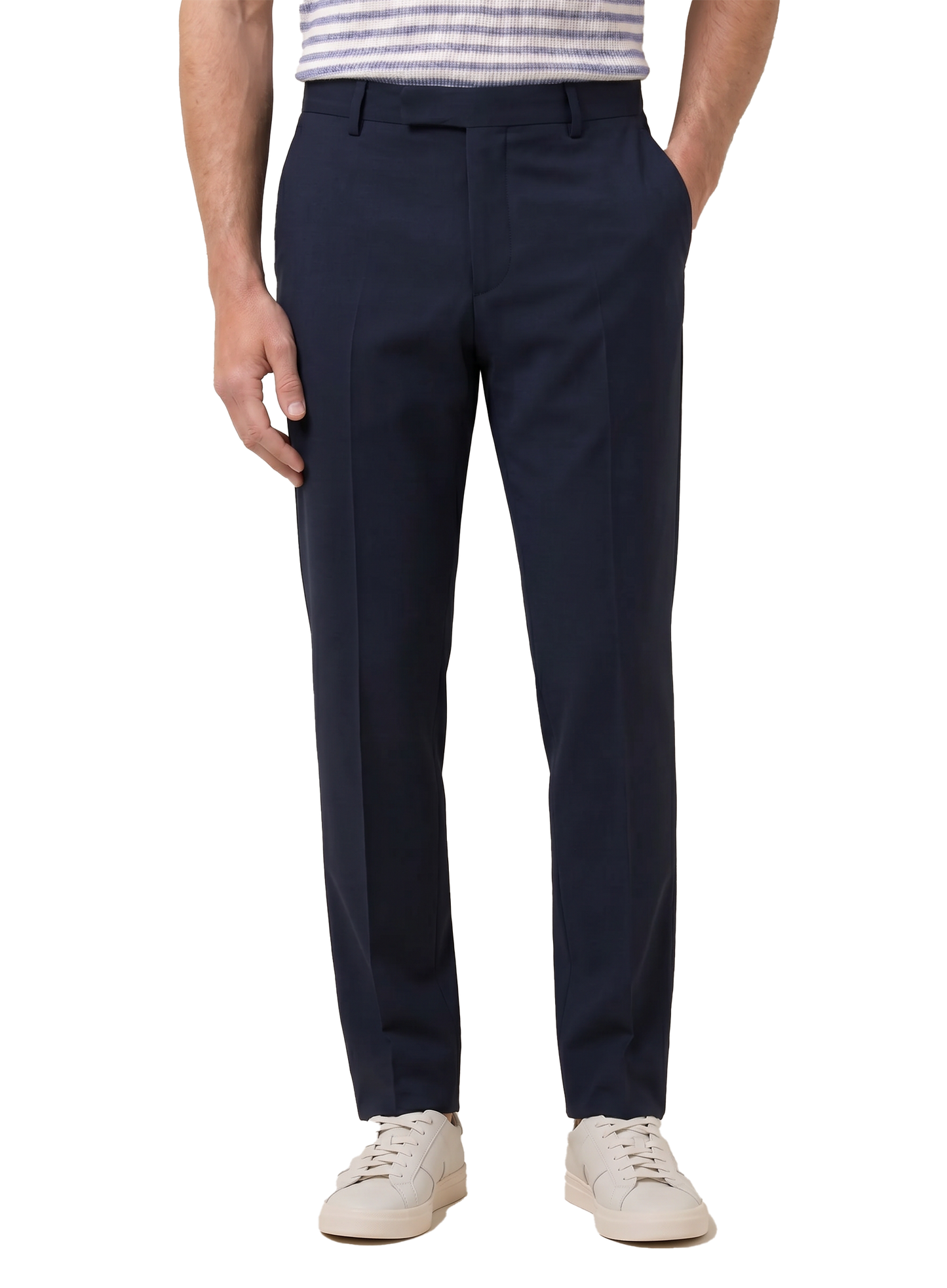 Pantalon van scheerwol | MODEL | FULL_WIDTH | BLUE NAVY
